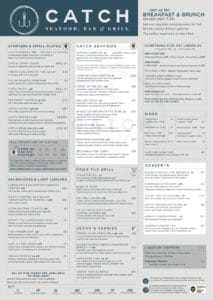 Catch Menu Summer 2019